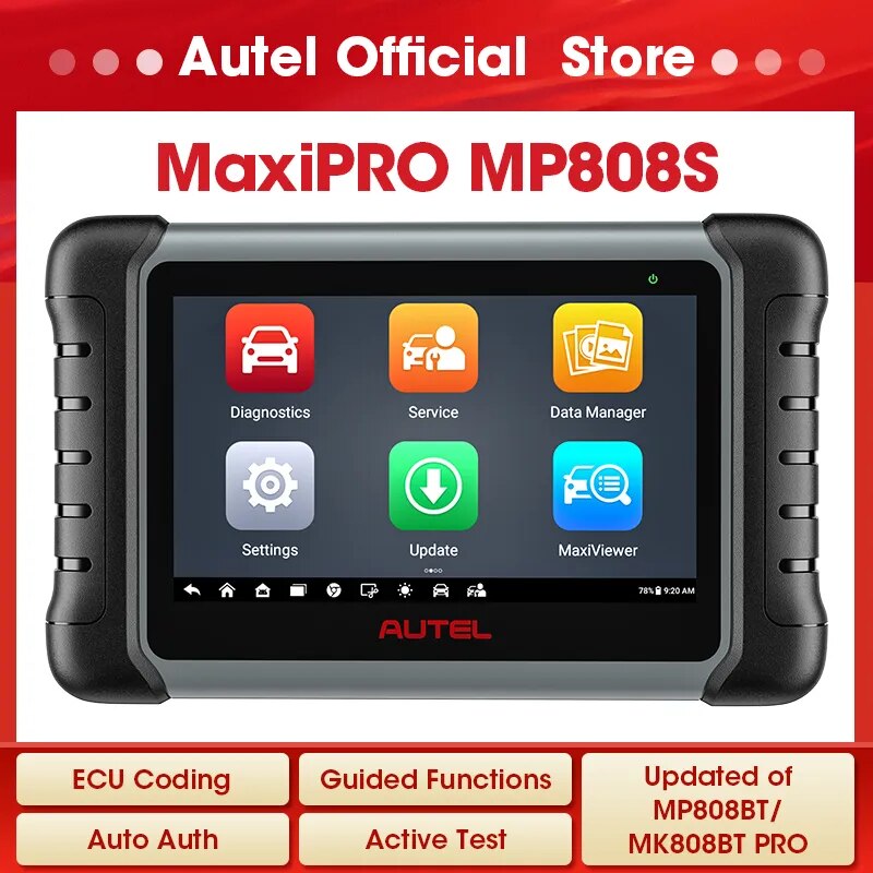 Autel MaxiPRO  ,  , OBD2  ڵ ĳ, ECU ڵ, PK MK808BT PRO, MP808S